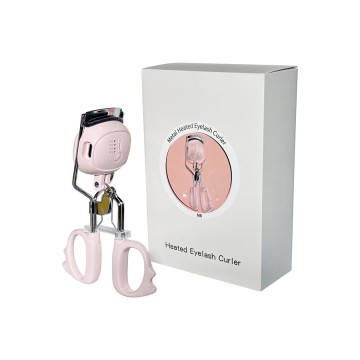 Long-Lasting Rechargeable Electric Eyelash Curler Iron Material Heated Beauty Tool for Natural Lashes Makeup Custom Labeling