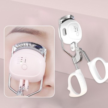 Rechargeable Handheld Heated Eyelash Curler Built Comb Electric Eyelash Curler Heat for Better Lash Curl Eyelash Curler Eyelash