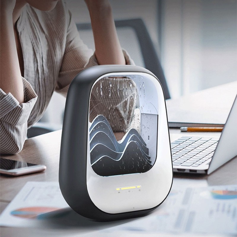 2025 Creative Bluetooth Speaker Raindrop Humidifier Technology Private Model Feng Shui Night Light Sleep Ornaments Novelty Gifts