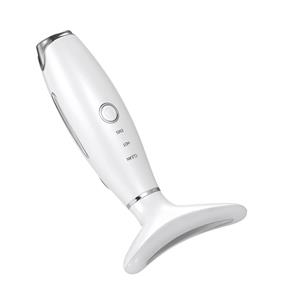 3-in-1 Triple Action Face and Neck Massager Beauty Tool for Light Thermal Vibration Skin Care Featuring Dark Circle Firming