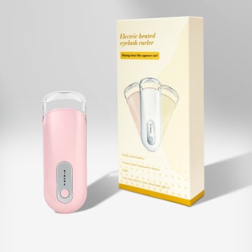 Women's Rechargeable C-Shaped Mini Eyelash Curler 24-hour Long-Lasting Natural Curls Double Arc Design Heated Eyelash Curler