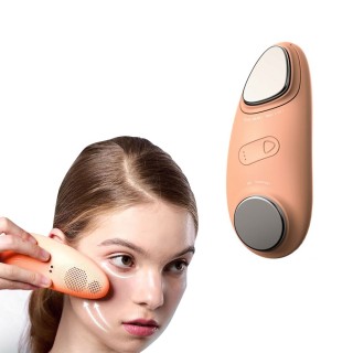 Hot & Cold Facial Massager - Handheld Vibration Skin Rejuvenating Relaxation Device Skincare Warming & Cooling Beauty Tool