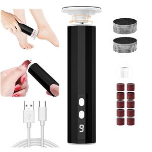 Rechargeable Electric Foot File Callus Remover Pedicure Kit Portable Care for Dead Skin Scrub Heel Scrubber Foot Scraper