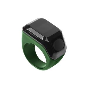Halal-Certified Smart Ring for Men - OLED Display, Customizable Tasbih Alerts, 30-Day Battery