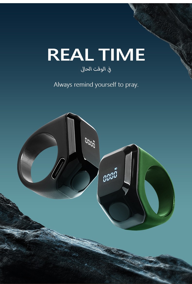 Muslim Wearable Tech: Bluetooth-Enabled Prayer Reminder Ring w/ Kaaba Direction Finder Muslim Wearable Tech: Bluetooth-Enabled Prayer Reminder Ring w/ Kaaba Direction Finder
