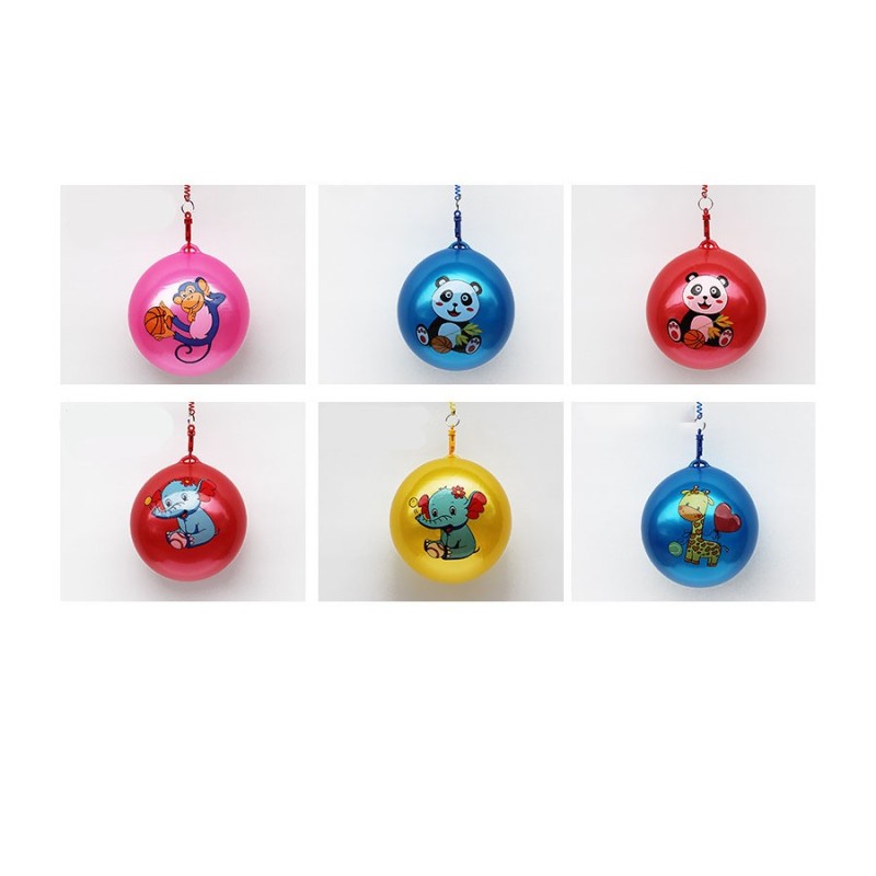 22cm PVC Inflatable Cartoon Chain Ball for Kids - Perfect for Kindergartens, Wholesalers, and Street Vendors