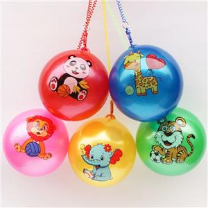 22cm PVC Inflatable Cartoon Chain Ball for Kids - Perfect for Kindergartens, Wholesalers, and Street Vendors