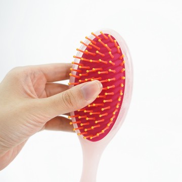 High-Quality Resin Hairbrush with Round-Tipped Teeth: Comfortable Scalp Massage & Static-Free Styling