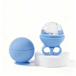 Easy-Fill & Safe Silicone Ice Tool for Facial Firming, Sunburn Recovery & Physical Cooling at Home/SPA