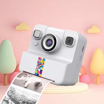 Kids Instant Print Polaroid Camera w/ 180° Flip Lens & 2.4