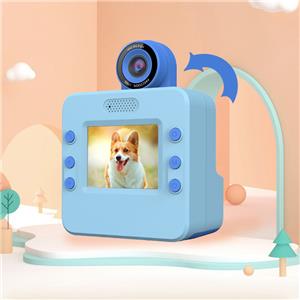 Kids Instant Print Polaroid Camera w/ 180° Flip Lens & 2.4