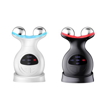 Multi-Functional 7 Colors LED Facial Massager with Red Light for Radiance, Blue for Sensitive Skin & Green for Wrinkles