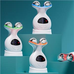 Multi-Functional 7 Colors LED Facial Massager with Red Light for Radiance, Blue for Sensitive Skin & Green for Wrinkles