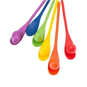 Kids' Balance Beam Toy: Thickened Wood Spoons with Eggs, Develop Focus & Motor Skills, 6-Pack