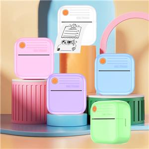 Wireless Bluetooth Portable Thermal Printer Mini Photo Label Printer for Mobile Notes Diaries DIY Projects Sticker Printing