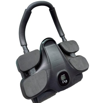 Automatic Rebound Core Fitness Trainer with Roller Wheel Knee Mat and Elbow Support for Abdominal Plank Training
