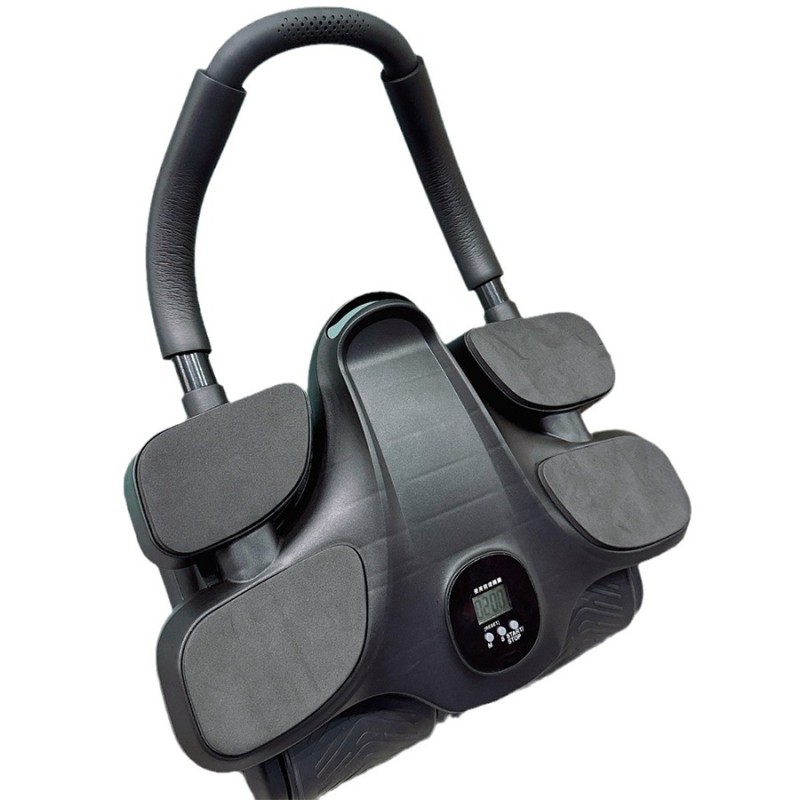 Automatic Rebound Core Fitness Trainer with Roller Wheel Knee Mat and Elbow Support for Abdominal Plank Training