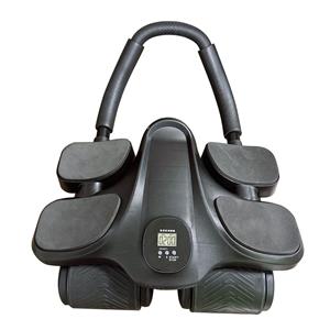 Ab Wheel Roller Fitness Abdominal 4 Wheels Abdominal Roller with Digital Timing