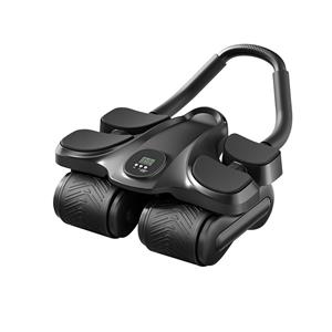 Ab Wheel Roller Fitness Abdominal 4 Wheels Abdominal Roller with Digital Timing