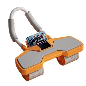 Three Wheels Home Gym Training Abdominal Power Wheel ABS Roller Sport Pulley with Knee Pad Muscle Exercise Tummy Push Wheel