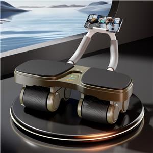 Multifunctional 4-Wheel Ab Roller with Detachable Design for Full-Body Training