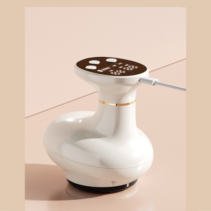 Wireless Electric Gua Sha Cupping Massager with Heat Function - Rechargeable for Full Body Therapy