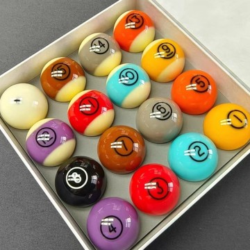 Hot Sale Personalized 57.2mm Resin Billiard Balls (16-Piece) - Customize Color, Size, Logo for Pool Tables