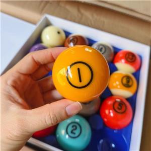 Customizable 57.2mm Resin 16-Piece Pool Balls Set with Color/Size/Logo Personalization for Club & Home Use