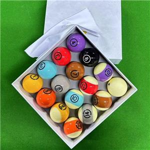 Customizable 57.2mm Resin 16-Piece Pool Balls Set with Color/Size/Logo Personalization for Club & Home Use