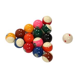 Crystal-Like Resin Pool Balls 16-Piece Set (57.2mm) with Custom Color/Size/Logo for Club & Home