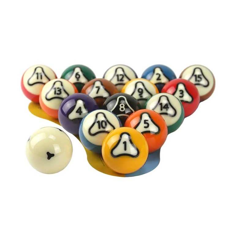 Crystal-Finish Resin Pool Balls 16-Piece Boxed Set (57.2mm) – Customize Color/Size/Logo for Club & Home