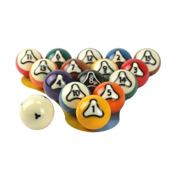 Crystal-Finish Resin Pool Balls 16-Piece Boxed Set (57.2mm) – Customize Color/Size/Logo for Club & Home