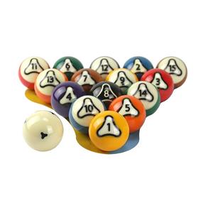 Crystal-Finish Resin Pool Balls 16-Piece Boxed Set (57.2mm) – Customize Color/Size/Logo for Club & Home