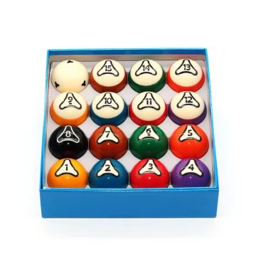 Crystal-Like Resin Pool Balls 16-Piece Set (57.2mm) – Personalize Color/Size for Game Rooms