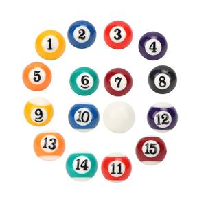 Regulation Size Pool Balls Set (16-Piece) with Custom Material Choices (Resin/Crystal)