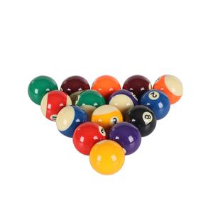 Standard Size (57.2mm) Resin Pool Balls 1-15 + Cue Ball with Uniform Weight for Competition Play
