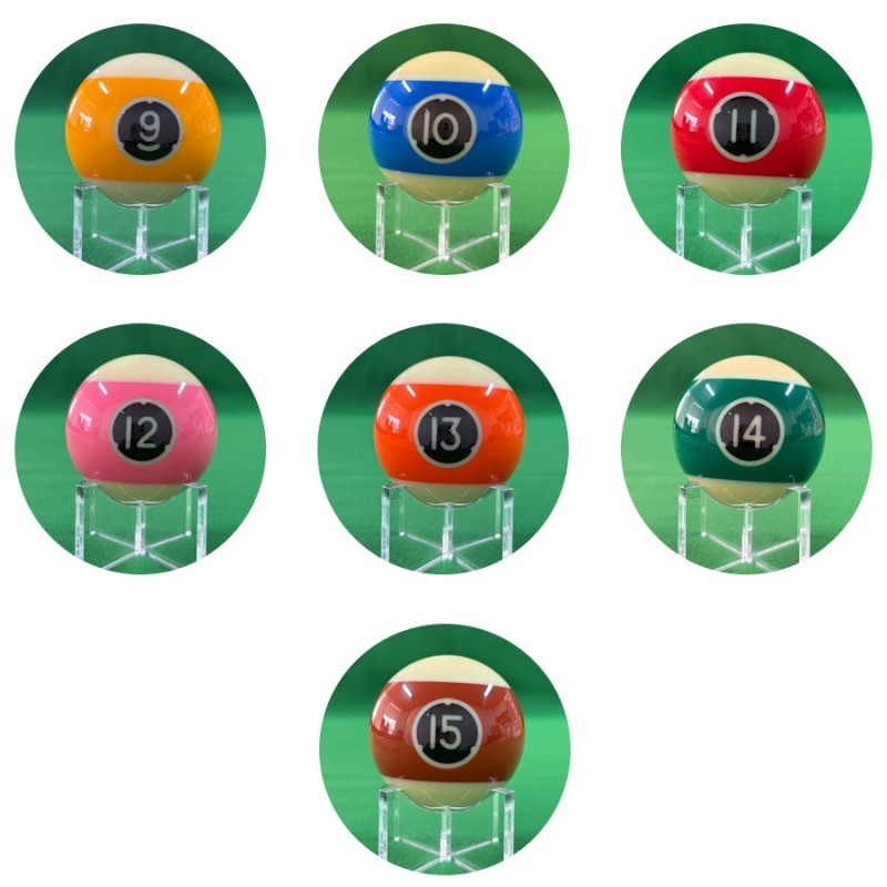 Resin Billiard Ball Set with Perfect Roundness & Balance for Family Games