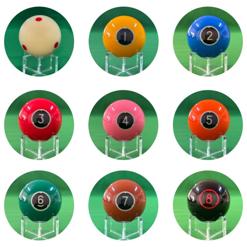 Premium Colorful Billiard Balls for Bars & Clubs, Crystal-Like Finish, Family Fun