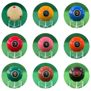 Premium Colorful Billiard Balls for Bars & Clubs, Crystal-Like Finish, Family Fun