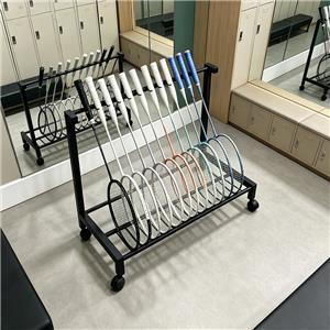 Badminton racket storage rack