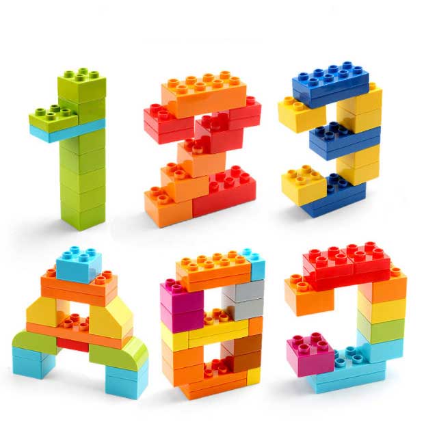 Пластиковые строительные блоки игрушки для детей