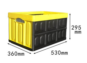 Color plastic folding storage box
