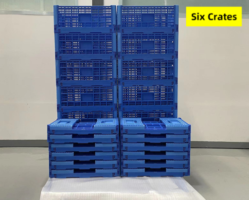 Fruit use PP material vented type plastic collapsible crate