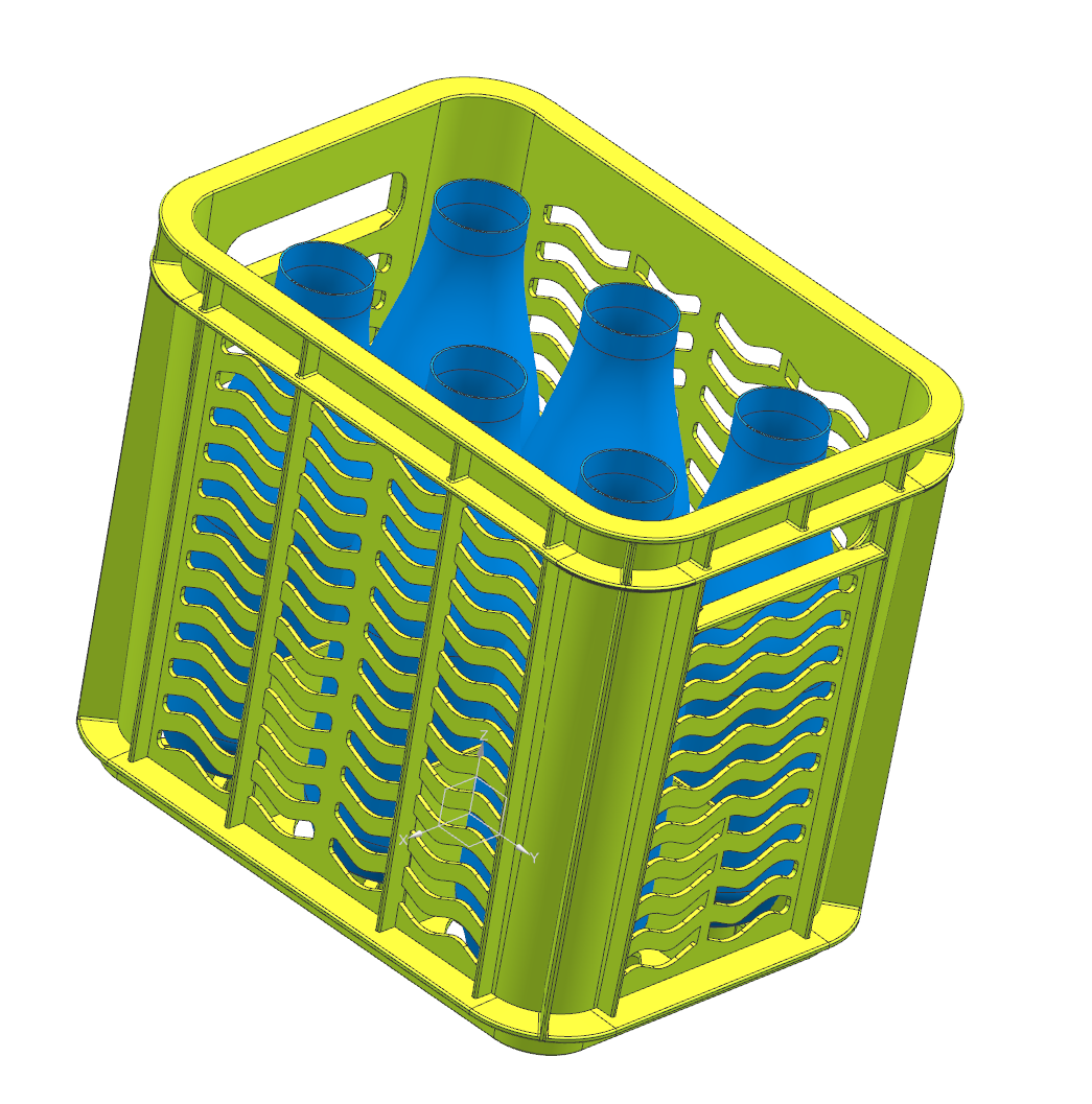 plastic folding crate customized