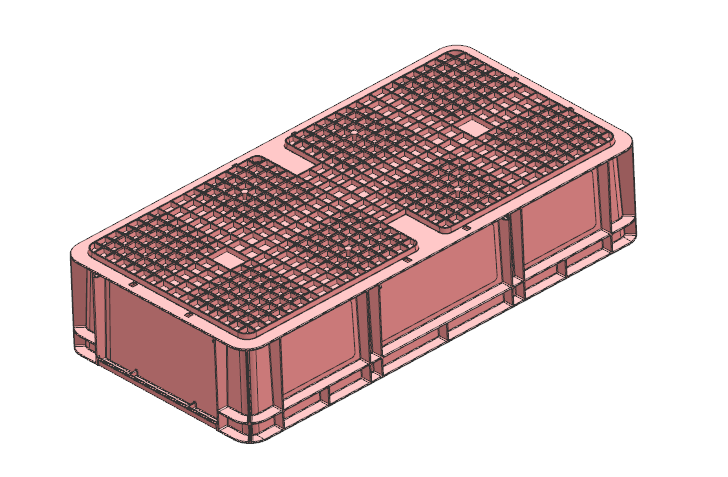 perforated plastic crate