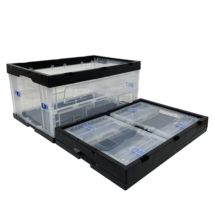 Plastic folding crate New Style - Transparent Box