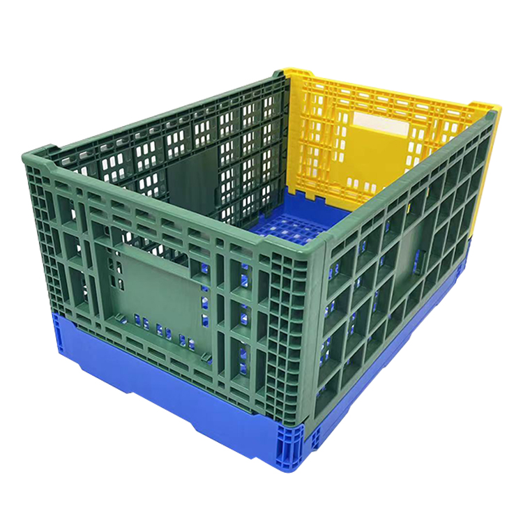 Collapsible crate for vegetables and fruits new style