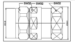 Connector 7/16 DIN Male for 7/8” RF Cable
