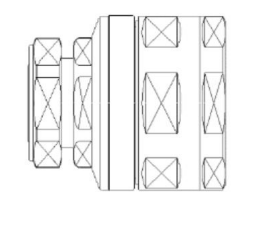 Connector 7/16 DIN Male for 1 1/4” RF Cable