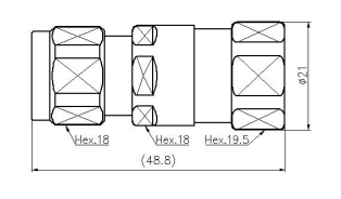 Connector-N Male for 1/2” RF Cable
